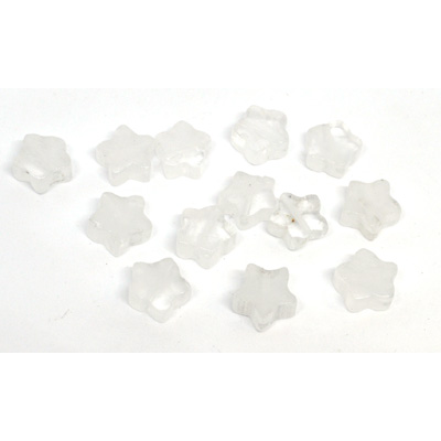 Clear Quartz Star 10mm EACH BEAD