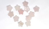 Rose Quartz Star 10mm EACH BEAD-beads incl pearls-Beadthemup