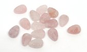 Rose Quartz Carved Leaf 14x10mm EACH BEAD-beads incl pearls-Beadthemup