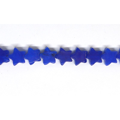 Jade Star Blue 10mm Strand 20 beads