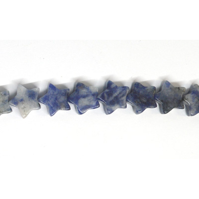 Sodalite Star 10mm Strand 20 beads