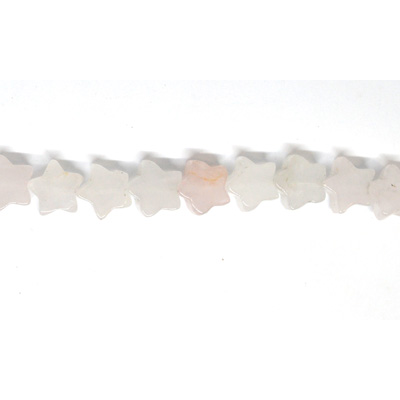 Rose Quartz Star 10mm Strand 20 beads