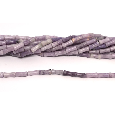 Lavender Amethyst Curved tube 12x5mm strand 29 beads