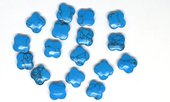 Howlite Blue Faceted Flower 14mm EACH BEAD-beads incl pearls-Beadthemup