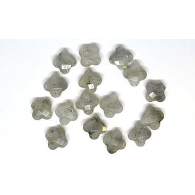 Labradorite Faceted Flower 14mm EACH BEAD