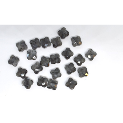 Labradorite Chinese Faceted Flower 10mm EACH BEAD