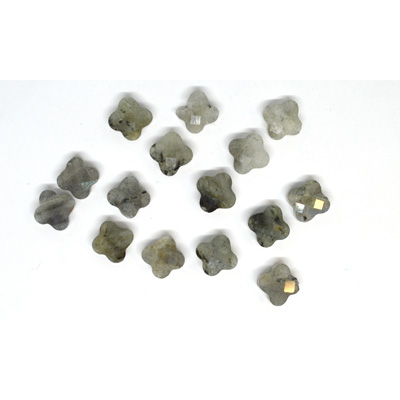 Labradorite Faceted Flower 10mm EACH BEAD