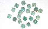 Amazonite Faceted Flower 10mm EACH BEAD-beads incl pearls-Beadthemup