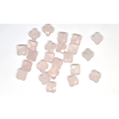 Rose Quartz Faceted Flower 10mm EACH BEAD