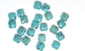 howlite blue Faceted Flower 10mm EACH BEAD-beads incl pearls-Beadthemup