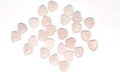 Rose Quartz Polished Heart 10mm EACH BEAD-beads incl pearls-Beadthemup