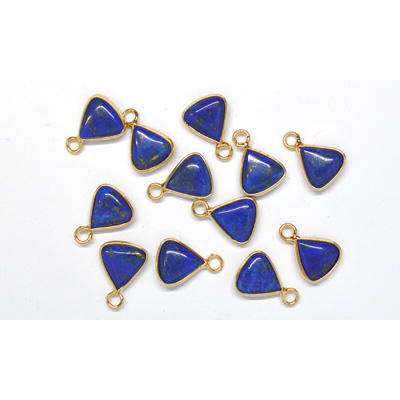 Lapis Triangle Pendant 15x12mm including ring