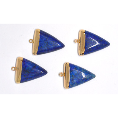 Lapis diamond Pendant 35x25 including Rings