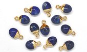 Lapis Oval Pendant 14x9mm including Rings-beads incl pearls-Beadthemup