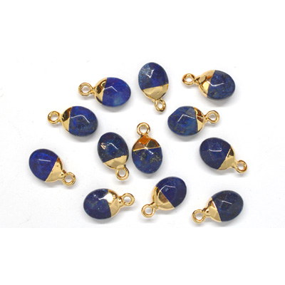 Lapis Oval Pendant 14x9mm including Rings