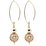 Mia fillagree drop Sterling silver and Gold filled Earrings