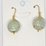 Gold filled Amazonite X CZ earrings