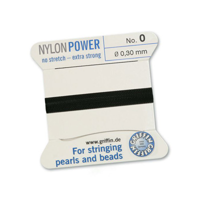 Power Nylon Black number:2 2m with needle