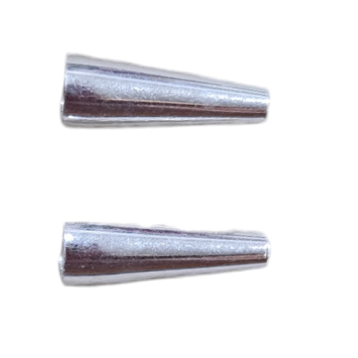Sterling Silver Cone 12x4mm 2 pack