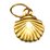 14k Gold Filled Shell Charm 8mm plus ring 2 Pack