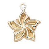 14k Gold Filled Flower Charm 11.5mm 1 Pack-findings-Beadthemup