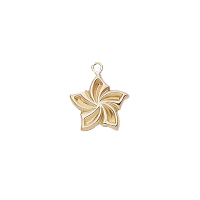 14k Gold Filled Flower Charm 11.5mm 1 Pack