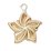 14k Gold Filled Flower Charm 11.5mm 1 Pack