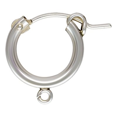 Sterling Silver hoop 2.3x13mm with ring pair