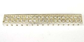 Sterling Silver Spacer CZ 15 strand 43mm 1 pack-findings-Beadthemup