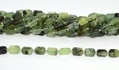 Prehnite 10x12mm flat rectangle strand 26 beads-beads incl pearls-Beadthemup