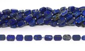 Lapis Lazuli 10x12mm flat rectangle strand 26 beads-beads incl pearls-Beadthemup