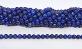 Lapis Lazuli A 6mm Round strand 58 beads-beads incl pearls-Beadthemup
