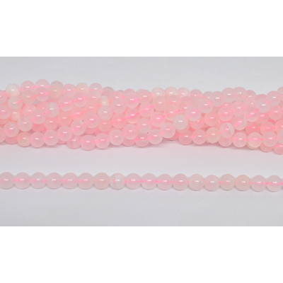 Pink Calcite 6mm Polished round strand 62 beads