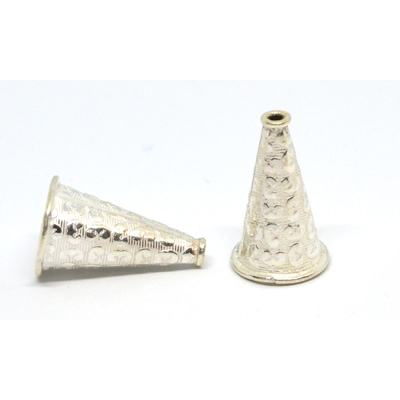 Sterling silver Cone 22x13mm 2 Pack