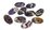 Amethyst Chevron Oval 45x25mm EACH BEAD