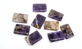 Amethyst Chevron Rectangle 25x18mm EACH BEAD-beads incl pearls-Beadthemup