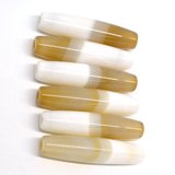 Banded agate olive 35x10mm bead-beads incl pearls-Beadthemup