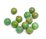 Chinese Turquoise Bead Polished 10mm Green EACH BEAD