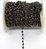 Sterling Silver Black Rhodium plate handmade Chain Pyrite per 50cm