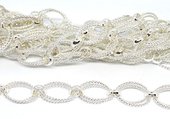 Base Metal Chain 25x13mm dbl oval per 50cm-findings-Beadthemup