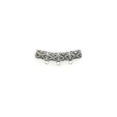 Sterling Silver Bail Tube Curve 37.5x7.5mm 1 pack