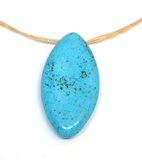 Dyed Howlite 50x25mm top drill elipse Bead-beads incl pearls-Beadthemup