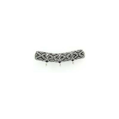 Sterling Silver Bail Tube Curve 37.5x7.5mm 1 pack