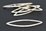 Sterling Silver Elipse Ring 55x15mm 3x2mm thick brushed 1 pack