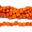 LAST STRAND Orange Coral approx.12mm round nugget 37 beads (approx.)