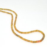 LAST STRAND Opal Ethiopian pol rondel str 3-4.7mm 44cm long-beads incl pearls-Beadthemup