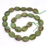 LAST STRAND Chrysophase Pol.Oval 12x16mm str 25 beads-beads incl pearls-Beadthemup