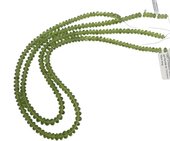 LAST STRANDS Peridot pol Rondel str 5-6.6mm 45cm long-beads incl pearls-Beadthemup