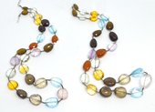 LAST STRANDS Multi stone necklace 269cts 27 Beads-beads incl pearls-Beadthemup
