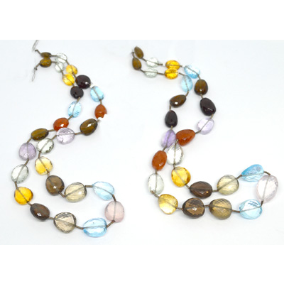 LAST STRANDS Multi stone necklace 269cts 27 Beads